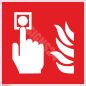 Skylt Brandlarmsknapp