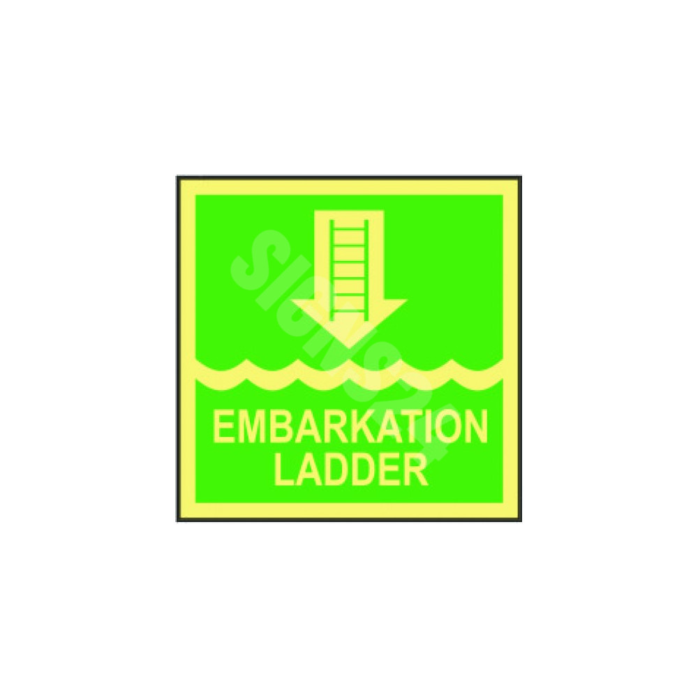 IMO märk EMBARKATION LADDER