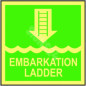 IMO ženklas EMBARKATION LADDER