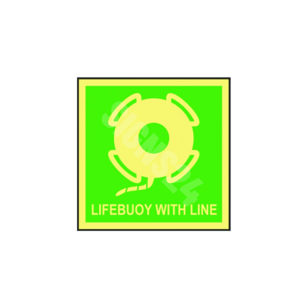 IMO zīme LIFEBUOY WITH LINE