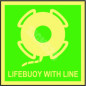 IMO zīme LIFEBUOY WITH LINE