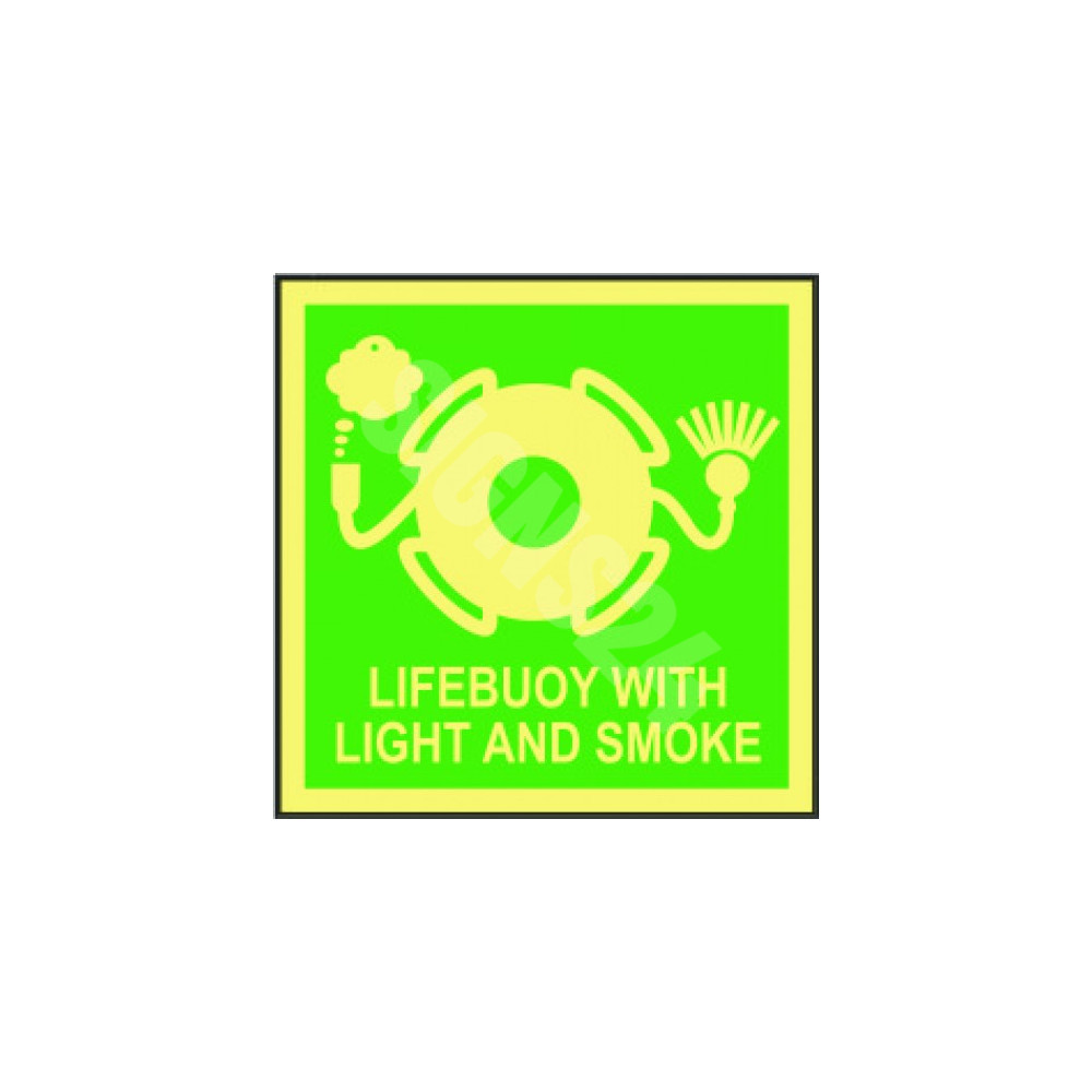IMO ženklas LIFEBUOY WITH LIGHT AND SMOKE