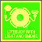 IMO ženklas LIFEBUOY WITH LIGHT AND SMOKE