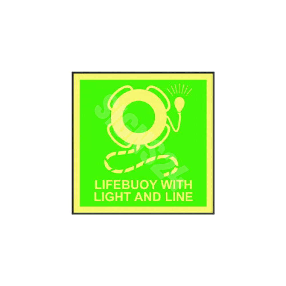 IMO zīme LIFEBUOY WITH LIGHT AND LINE