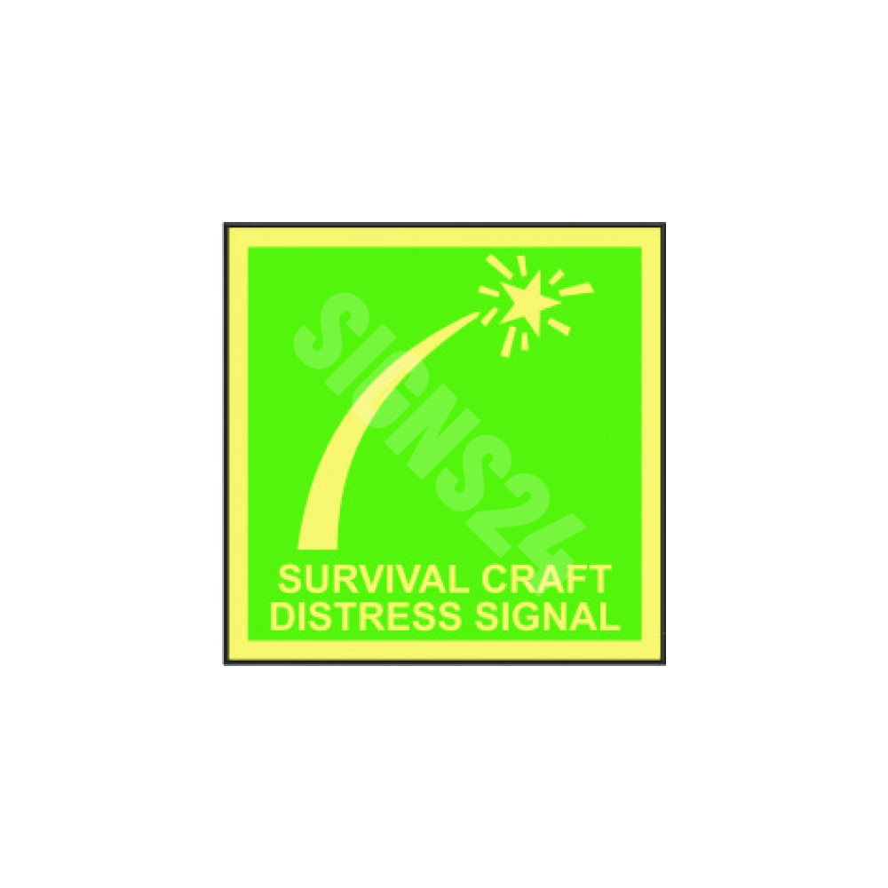IMO skylt SURVIVAL CRAFT DISTRESS SIGNAL IMO skylt SURVIVAL CRAFT DISTRESS SIGNAL