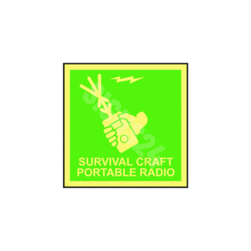 IMO zīme SURVIVAL CRAFT PORTABLE RADIO IMO zīme SURVIVAL CRAFT PORTABLE RADIO