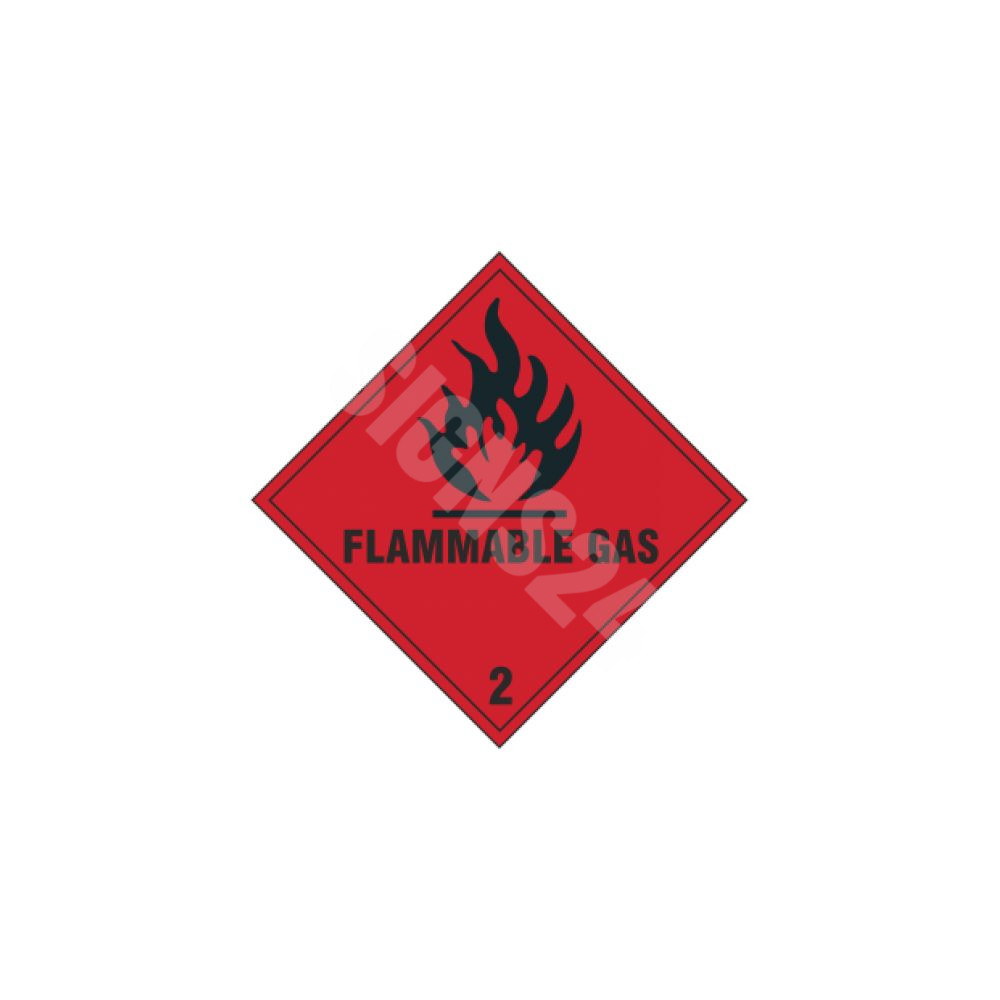 ADR-kyltti Syttyvien kaasujen luokka 2 / Flammable gas class 2