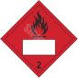 ADR märk Tuleohtlik numbriga 2 klass / Flammable with number class 2