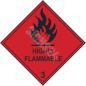 ADR-kyltti Helposti syttyvä luokka 3 / Highly flammable class 3
