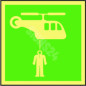 IMO kyltti HELICOPTER PICKUP AREA