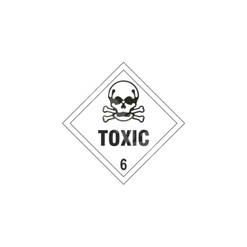 ADR-skylt Toxisk klass 6 / Toxic class 6 ADR-skylt Toxisk klass 6 / Toxic class 6