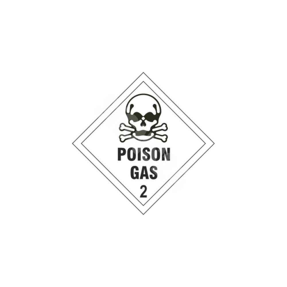 ADR märk Mürgine gaas Klass 2 / Poison gas class 2