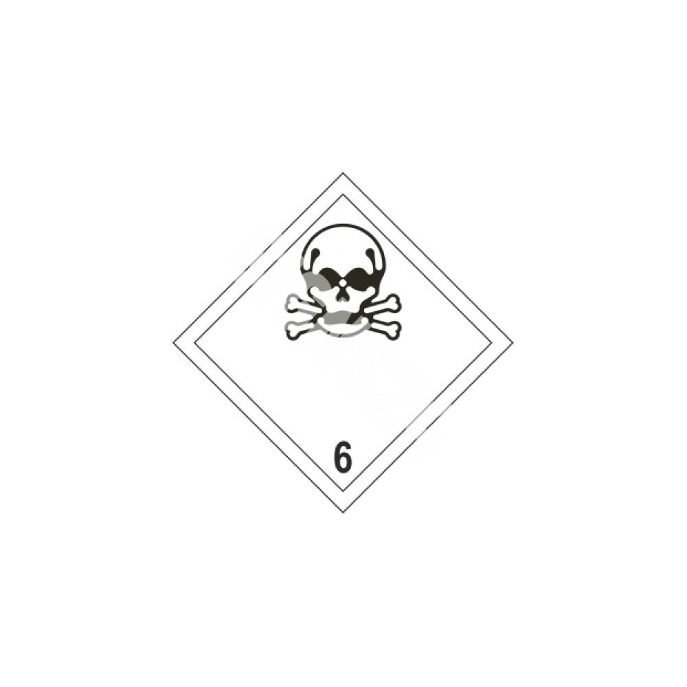 ADR ženklas Nuodingos dujos 6 klasė / Poison gas class 6|Pavojingų medžiagų žymėjimas (REACH / CLP / GHS / ADR)|SIGNS24.eu|SIGNS24.EU