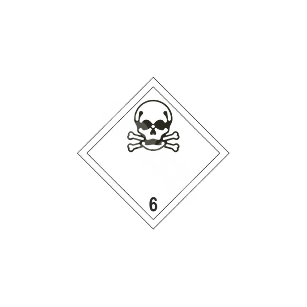 ADR zīme Indīga gāze 6 klase / Poison gas class 6
