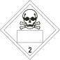 ADR-kyltti Myrkkykaasu luokka 2 numerolla / Poison gas 2 class with number