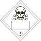 ADR ženklas Nuodingos dujos 6 klasė su numeriu / Poison gas 6 class with number