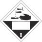 ADR märk Söövitavad ained klass 8 numbriga / Corrosive substances class 8 with number ADR märk Söövitavad ained klass 8 numbriga / Corrosive substances class 8 with number