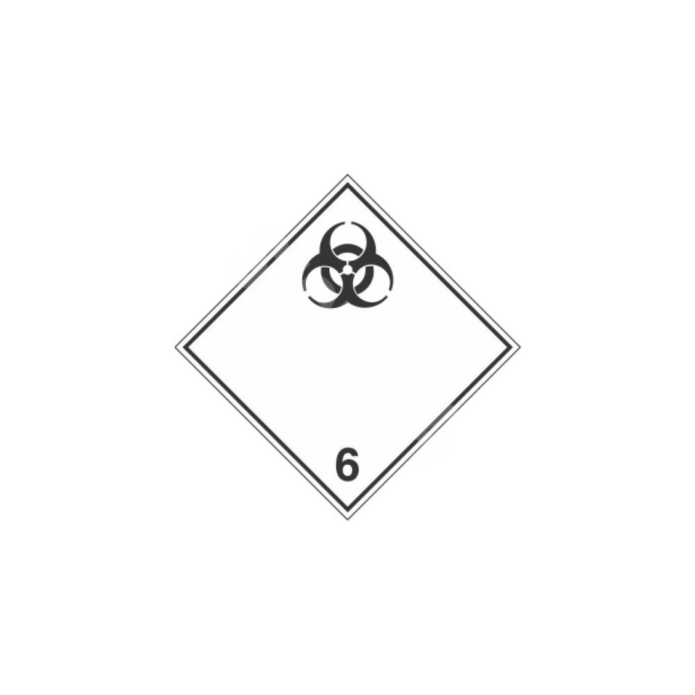 ADR-kyltti Tartuntaa aiheuttavat aineet luokka 6 / Infectious substances class 6 ADR-kyltti Tartuntaa aiheuttavat aineet luokka 6 / Infectious substances class 6