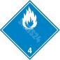ADR märk Veereaktiivse aine klass 4 / Water reactive substance class 4 ADR märk Veereaktiivse aine klass 4 / Water reactive substance class 4