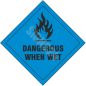 ADR ženklas Pavojingas, kai šlapias / Dangerous when wet