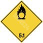ADR ženklas Oksidatorius 5.1 klasė / Oxidizer 5.1 class
