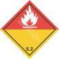 ADR ženklas Organiniai peroksidai klasė 5.2 baltas / Organic peroxides class 5.2 white