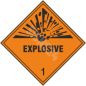 ADR-kyltti Räjähdysaine luokka 1 / Explosive class 1