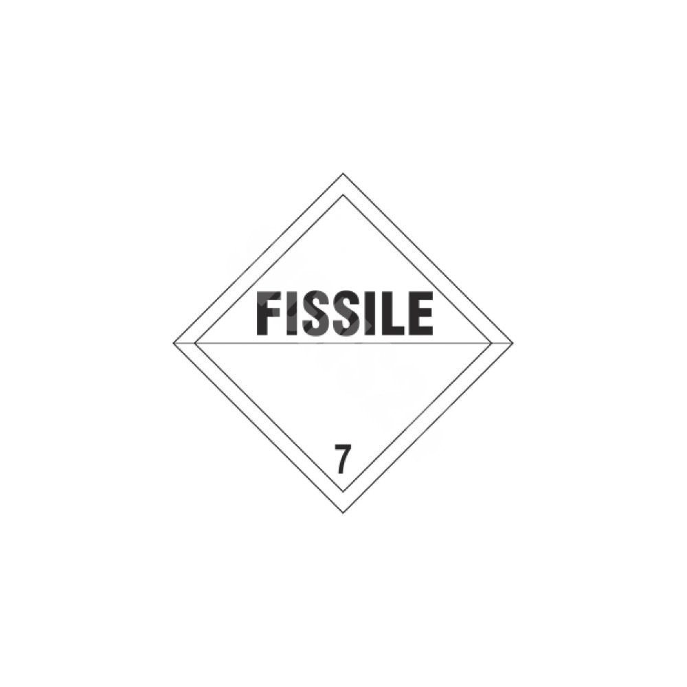 ADR ženklas Skilęs / Fissile