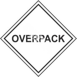 ADR-kyltti Ulkopakkaus / Overpack|Vaarallisten aineiden nimitys (REACH / CLP / GHS / ADR)|SIGNS24.eu|SIGNS24.EU
