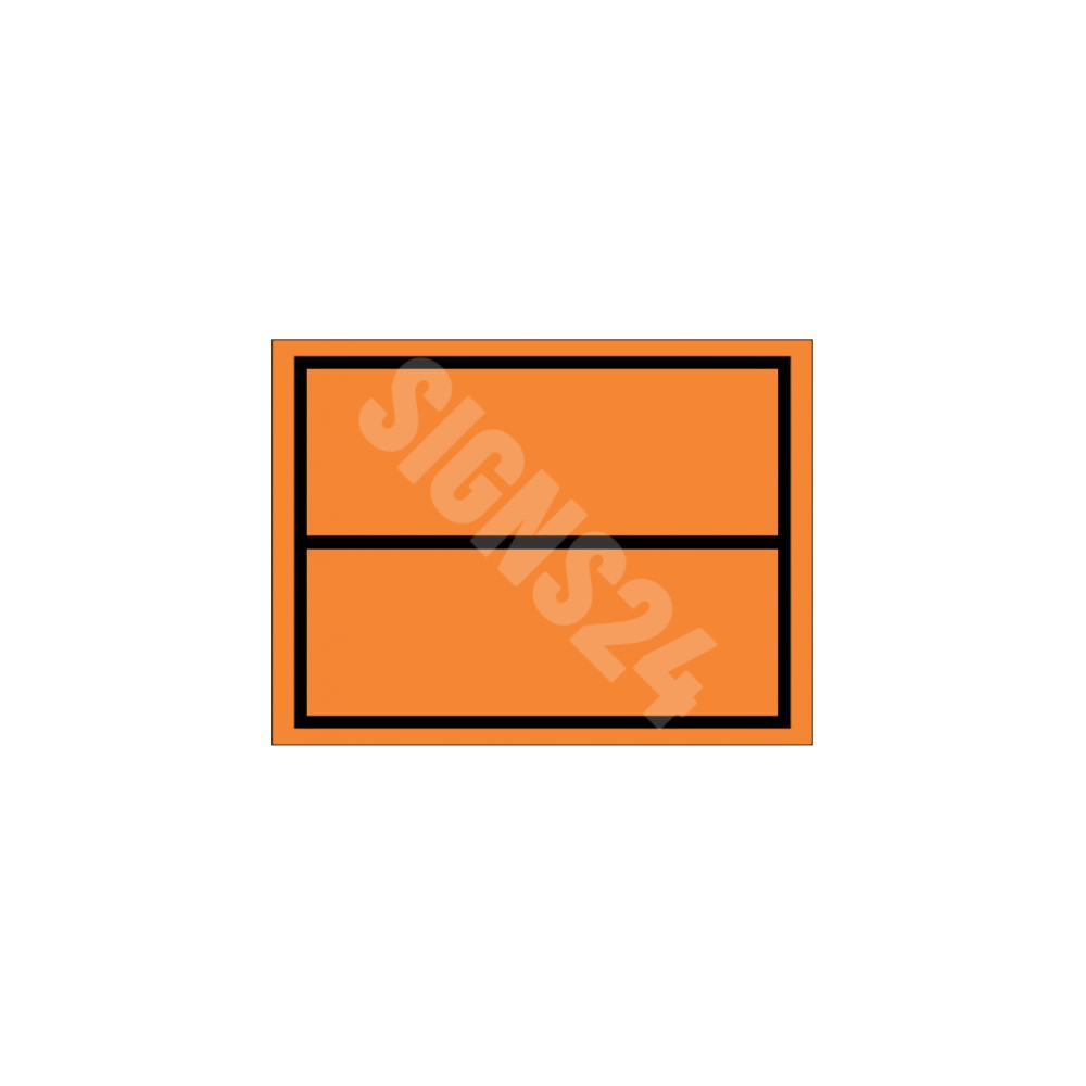 ADR märk Oranž signaalmärk ilma numbrita veoautodele / ADR Orange signaling for trucks