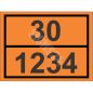 ADR zīme Oranžā signalzīme ar numuru / Orange signaling