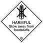 ADR märk Kahjulik hoida toiduainetest eraldi / Harmful Stow away from foodstuffs ADR märk Kahjulik hoida toiduainetest eraldi / Harmful Stow away from foodstuffs