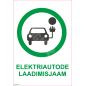 Ženklas Elektromobilių įkrovimo vietos