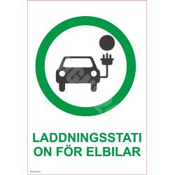 Kyltti Sähköauton latauspiste