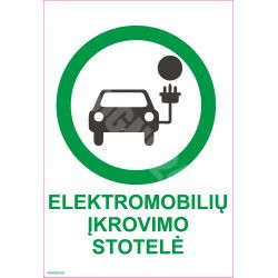 Kyltti Sähköauton latauspiste