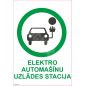Ženklas Elektromobilių įkrovimo vietos