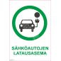 Skylt Laddplats för elbilar