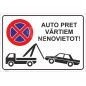 Zīme Auto pret vārtiem nenovietot