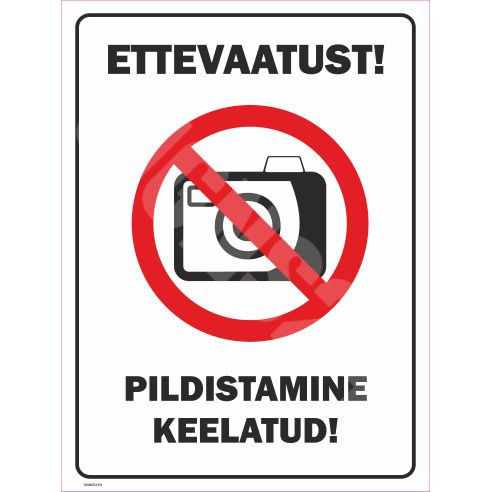 Ženklas Fotografuoti draudžiama