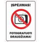 Zīme Fotografēt aizliegts