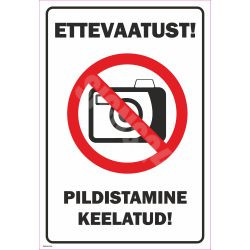 Zīme Fotografēt aizliegts