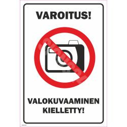 Zīme Fotografēt aizliegts