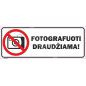 Ženklas Fotografuoti draudžiama