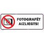 Ženklas Fotografuoti draudžiama
