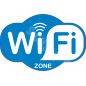 Skylt WiFi-zon