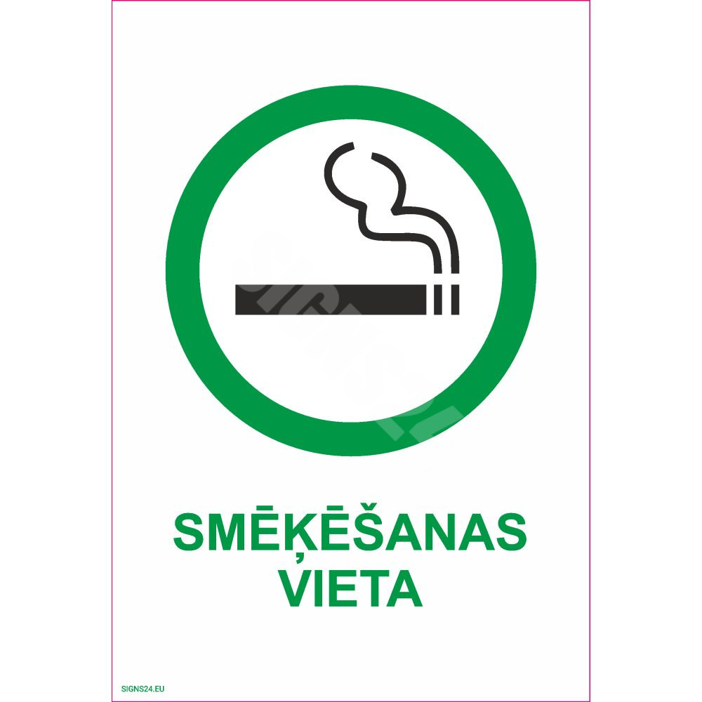 Ženklas Rūkymo vieta