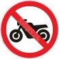 Ženklas Motociklas draudžiamas