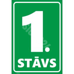 Ženklas Aukštų numeracija – 1 aukštas