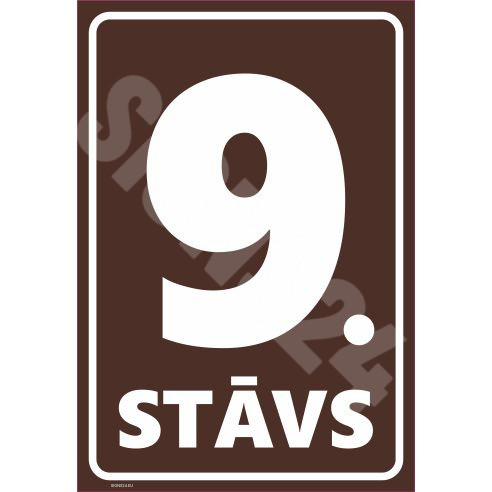 Märk Korruse numeratsioon - 9. korrus