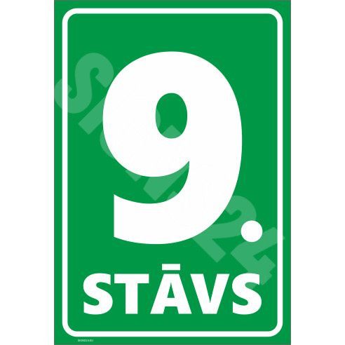 Märk Korruse numeratsioon - 9. korrus